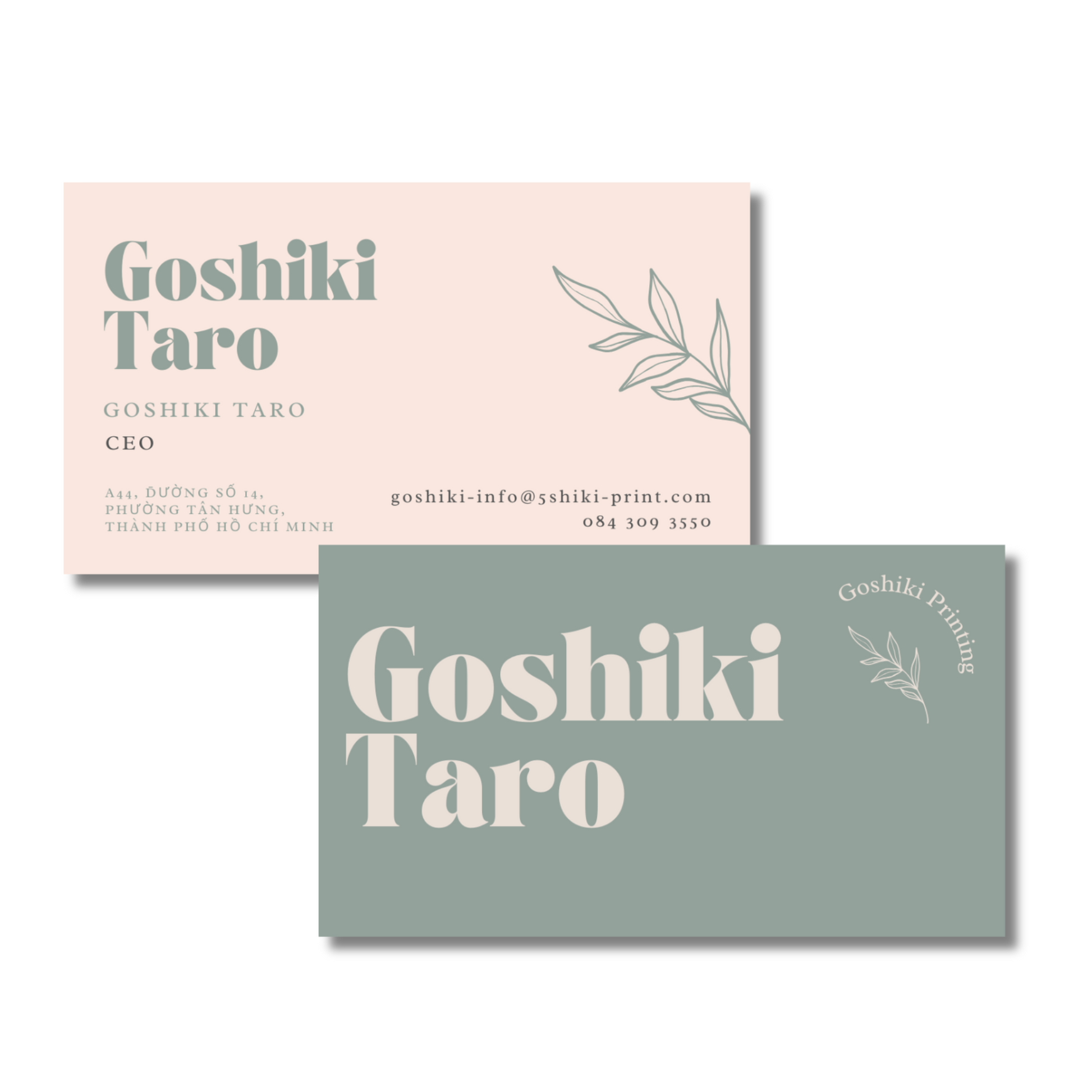 Business Cards Matt lamination  | Affordable and High Quality | Goshiki Vietnam